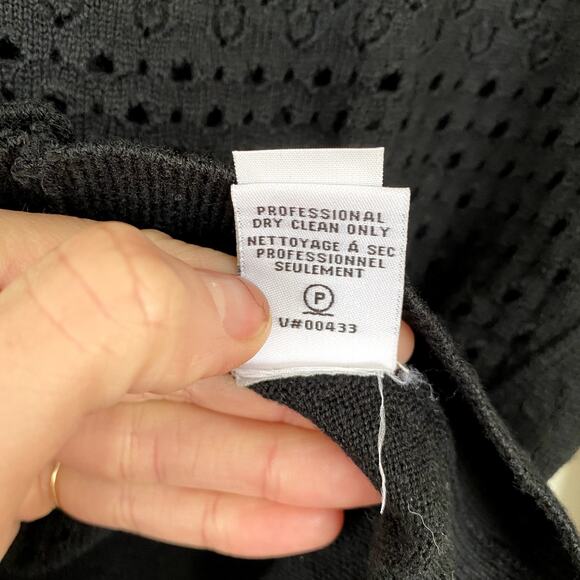 Diane von Furstenberg Dorothea Wool Cardigan Black Small - Picture 7 of 8